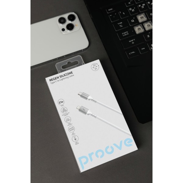 Фото - Кабель Proove ReGen Silicone Type-C to Lightning 27W (2m) white (CCRS60002122)